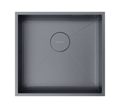 Кухонная мойка Omoikiri Kasen 48-26-INT-GM 48x45 см нерж. сталь вороненая сталь 4997058
