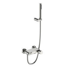 Смеситель для ванны Boheme Stick Diamond с душевым комплектом шлифованный никель 123-NB