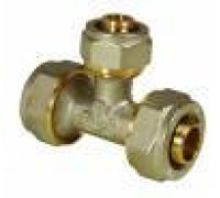 Тройник обжимной Euros 26х20х26 мм EU.MY6509 26x20x26