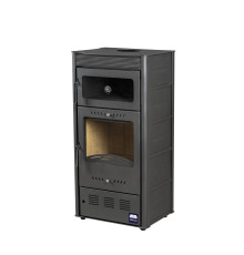 Печь-камин с духовкой Hosseven ROSE OVEN Anthracite А5066
