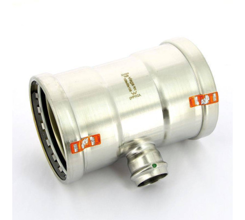 Тройник пресс Viega Sanpress Inox SC-Contur 108x35x108 мм 483104