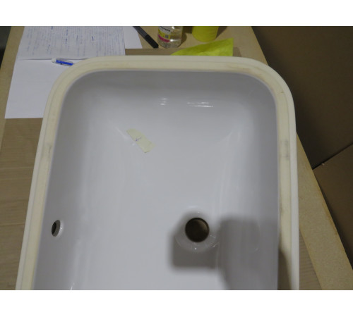 Раковина встраиваемая снизу GSI Pura 550х380 мм белый глянцевый 724311_УЦ/1