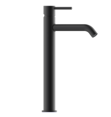 Смеситель для раковины высокий Bossini Teo с донным клапаном, черный матовый Z00703.073