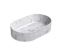 Раковина накладная GSI AltaCeramica AC30535 600х370 мм Marbled white AC30535