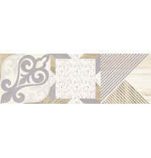 Плитка настенная Laparet Woody бежевый узор 25х75 см 9999219596