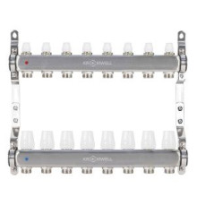 Коллекторный блок Kromwell 1x3/4 EK 8 выходов с термостатическими вставками KW.SM6500685
