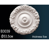 Розетка потолочная Perfect B3039 полиуретановая 300 мм B3039