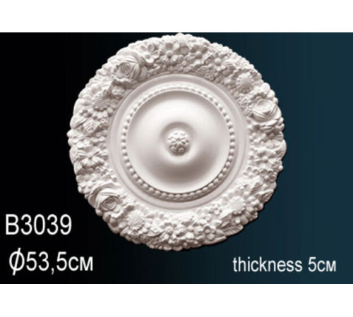 Розетка потолочная Perfect B3039 полиуретановая 300 мм B3039