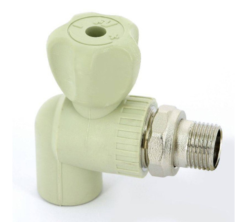 Кран для радиаторов шаровой FV-PLAST угловой сварка-НР с разъемным соединением 20x1/2 A315020000