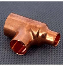 Тройник медный под пайку Viega 28х22х15 мм 112943