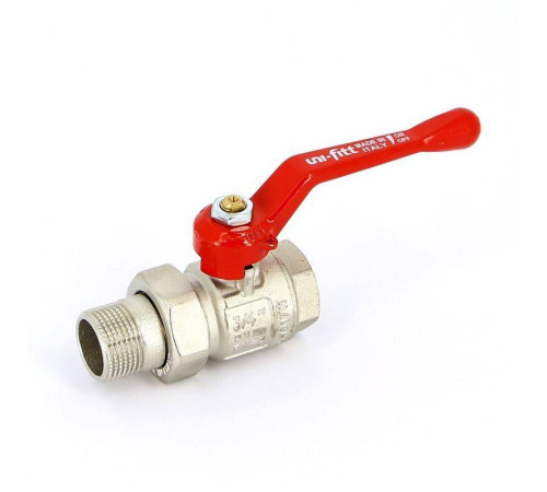 Кран шаровой Uni-Fitt полнопроходной НВ с разъемным соединением рычаг 3/4 113L3000