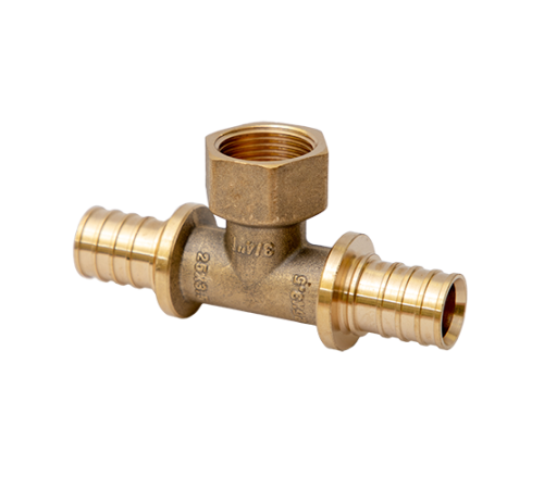 Тройник STOUT Premium 16 x 1/2 x 16 мм ВР латунный SF642040404