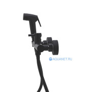 Смеситель с гигиеническим душем Bravat черный D9141BW-RUS