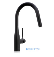 Смеситель для кухни Bravat Miranda с вытяжным изливом черный матовый F7164208BW-1B-ENG