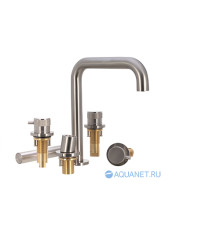 Смеситель на борт ванны Allen Brau Priority излив 190 мм брашированный никель 5.31007-BN