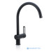 Смеситель для кухни Paffoni RINGO metal с поворотным изливом черный матовый RIN180NO