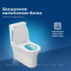 Чаша напольного унитаза Aquanet Roll-C Rimless с сиденьем Soft Close Slimseat Roll-C