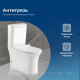 Чаша напольного унитаза Aquanet Roll-C Rimless с сиденьем Soft Close Slimseat Roll-C