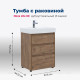 Тумба с раковиной Aquanet Nova Lite 60 3 ящика дуб рустикальный 00307074