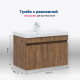 Тумба с раковиной Aquanet Оптима 80 дуб рустикальный 00345359