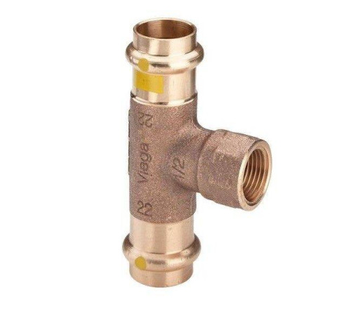 Тройник Viega Profipress G с SC-Contur 28x3/4x28 мм 352752