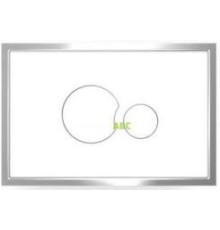 Панель управления SANIT SK706 2-режимный смыв полированная сталь/белый 16726010000