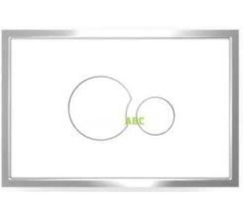 Панель управления SANIT SK706 2-режимный смыв полированная сталь/белый 16726010000