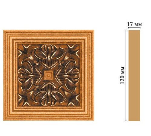 Вставка декоративная Decomaster D208-1223 120x120x22 мм D208-1223
