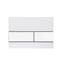 Панель смыва TECE TECEsquare стекло белое клавиши нержавеющая сталь сатин 9240801