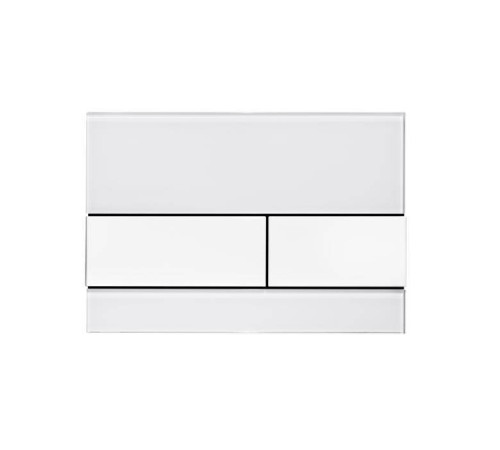 Панель смыва TECE TECEsquare стекло белое клавиши нержавеющая сталь сатин 9240801