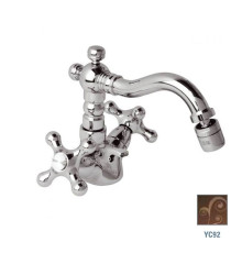 Смеситель для биде Daniel Revival Decora с донным клапаном медь V6400YC 92