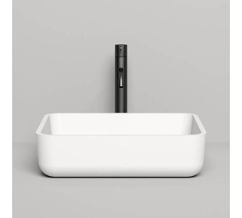 Раковина накладная Salini Gloria 48х38х12 см S-Stone белая матовая 1102209M