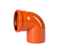 Отвод для наружной канализации Ostendorf KGB DN 125 87° 221240