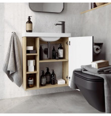 Корпус тумбы под умывальник AQUATON Alba правый дуб давос 600х700х250 мм ALB0106RDD