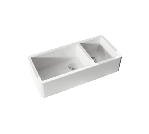 Раковина кухонная Kerasan Hannah Oxfordshire 100x47x25.4 см без отверстия белый 543101