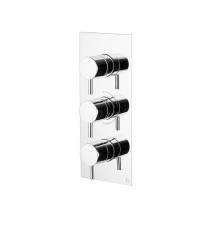 Термостатический встраиваемый смеситель для душа Gattoni Termostatici 3 выхода хром TS994/22C0.M