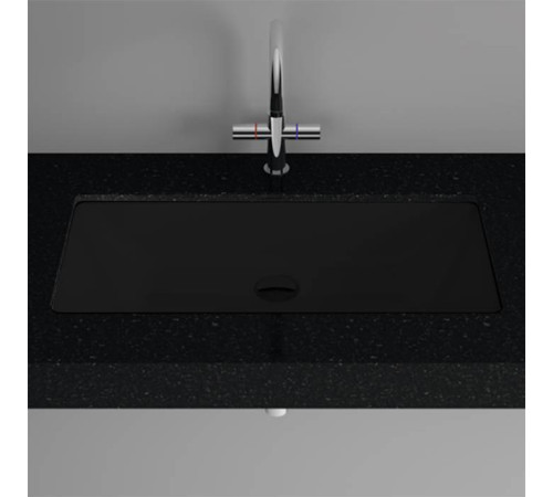 Раковина встраиваемая снизу Bette Loft 74х38.6х10 см цвет Ebony A231-035