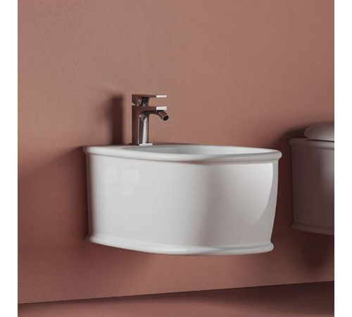 Биде подвесное Artceram Atelier 52х37 см 1 отв. белый ATB001 01 00