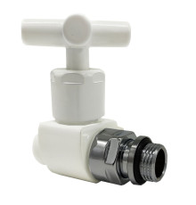 Вентиль ручной прямой SR Rubinetterie Prestige & Minimal 1/2 ручка-крест белый 0376-1500VC0A