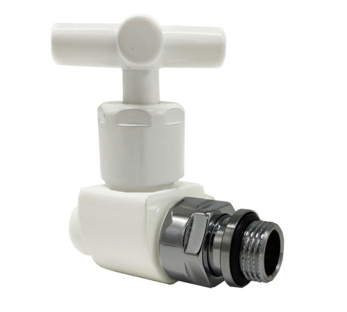 Вентиль ручной прямой SR Rubinetterie Prestige & Minimal 1/2 ручка-крест белый 0376-1500VC0A