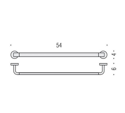 Полотенцедержатель Colombo Design Nordic 54 см хром B5210.CR