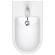 Биде напольное Duravit D-Neo 37x65х40 см с переливом белый 2294100000