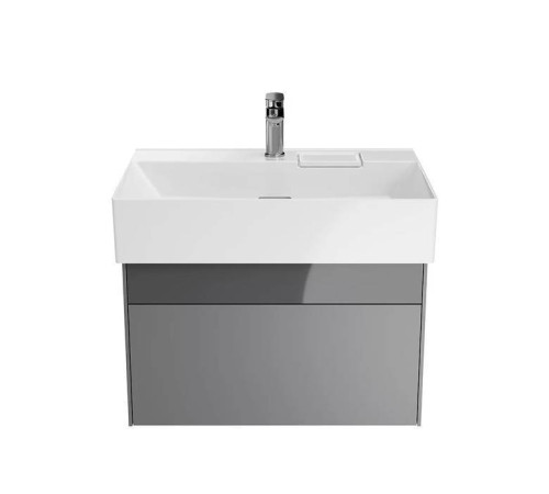 Тумба подвесная Kerama Marazzi Logica 67x46x40.3 см 2 ящика стальной серый LOG.70.2\ST