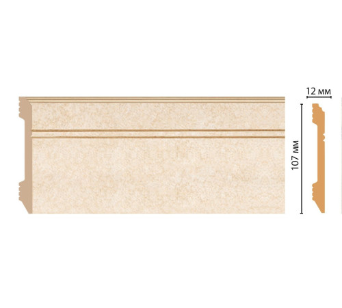 Плинтус напольный DECOMASTER D105-18D ДМ 107х12х2400 мм D105-18D ДМ