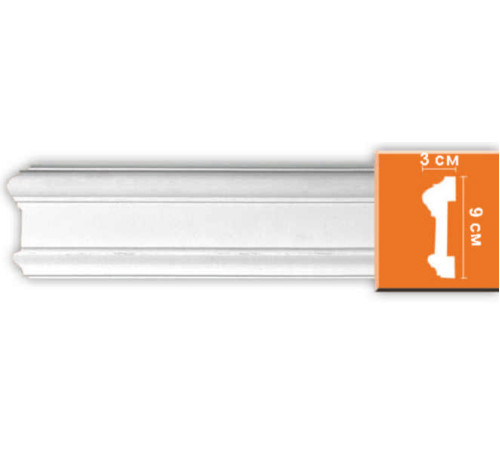 Молдинг гладкий DECOMASTER 97901F гибкий полиуретановый 90х30х2400 мм 97901F