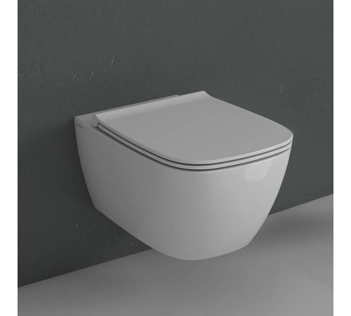 Унитаз подвесной Globo Genesis безободковый 55х36 см белый GNS02.BI/GN020.BI