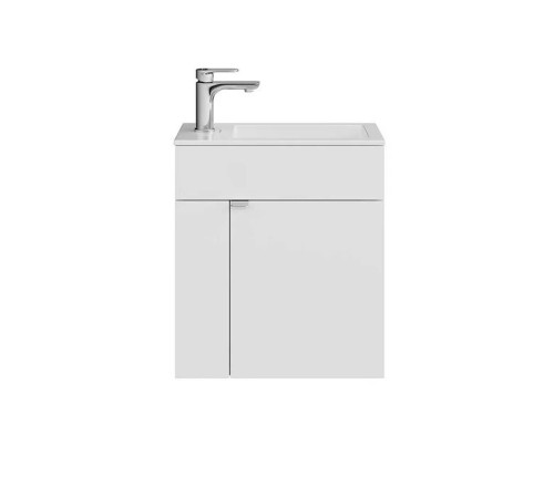 Тумба подвесная с раковиной Kerama Marazzi Lato 49.5х27х55 см белый глянец LA.wb.50 / LAT.50.1\WHT