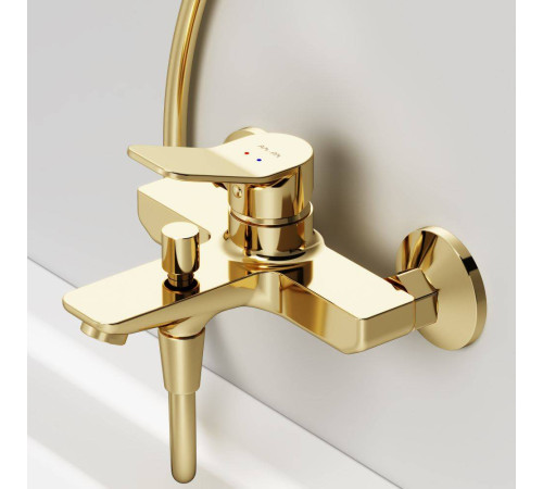 Смеситель для ванны и душа AM.PM X-Joy золото F85A10099