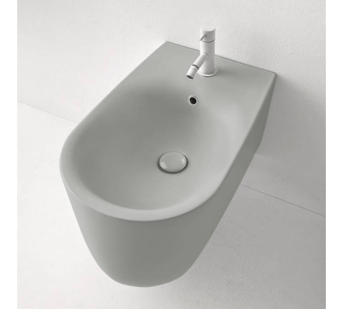 Биде подвесное Kerasan Nolita 55х35 см с креплениями WB9N светло-серый 532559