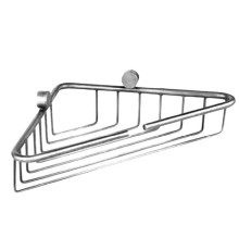 Полка-решетка для ванной угловая TW Bristol 534 подвесная 21x21x5 см хром TWBR534cr